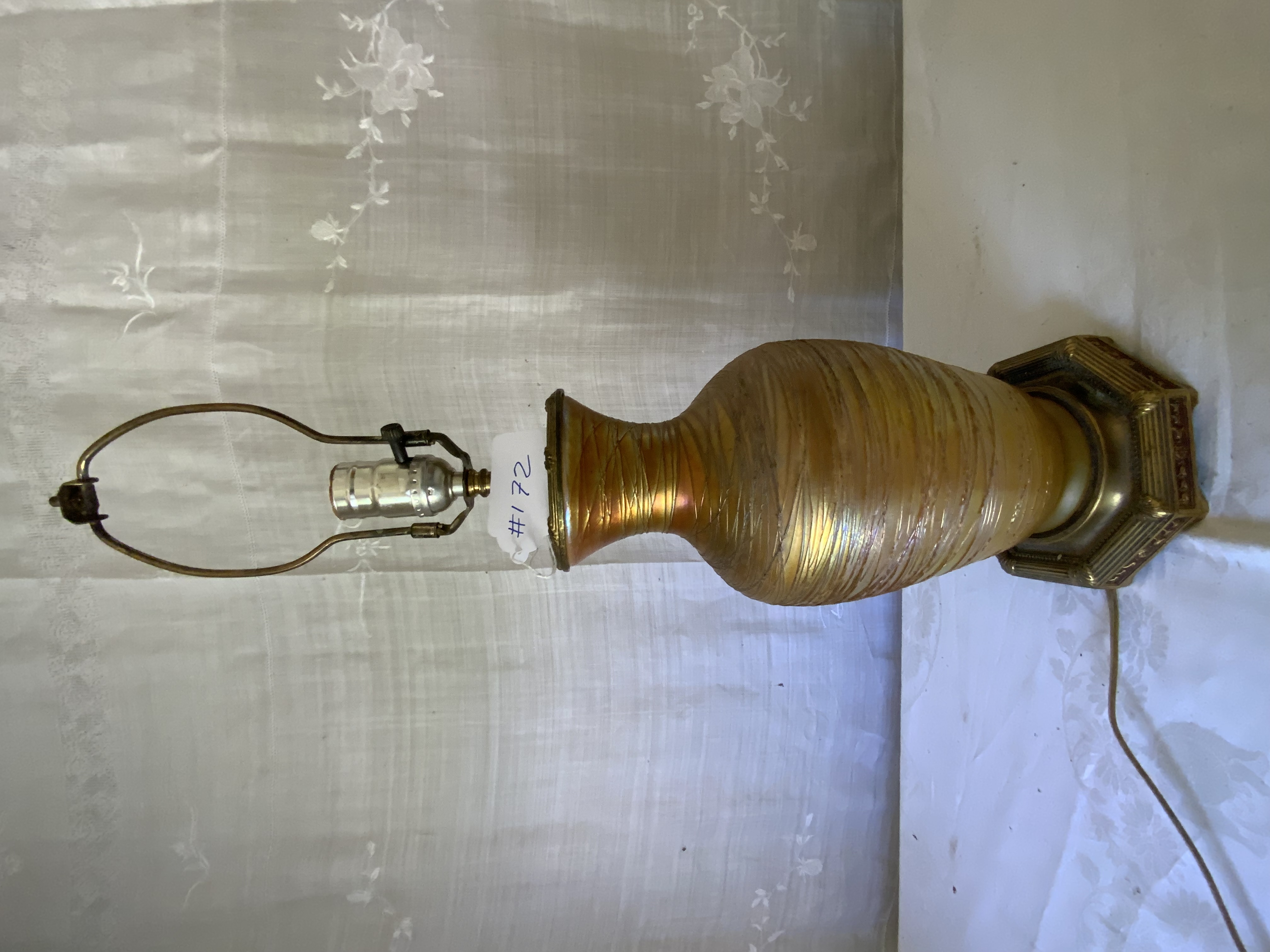 Favrile Art Glass Lamp
