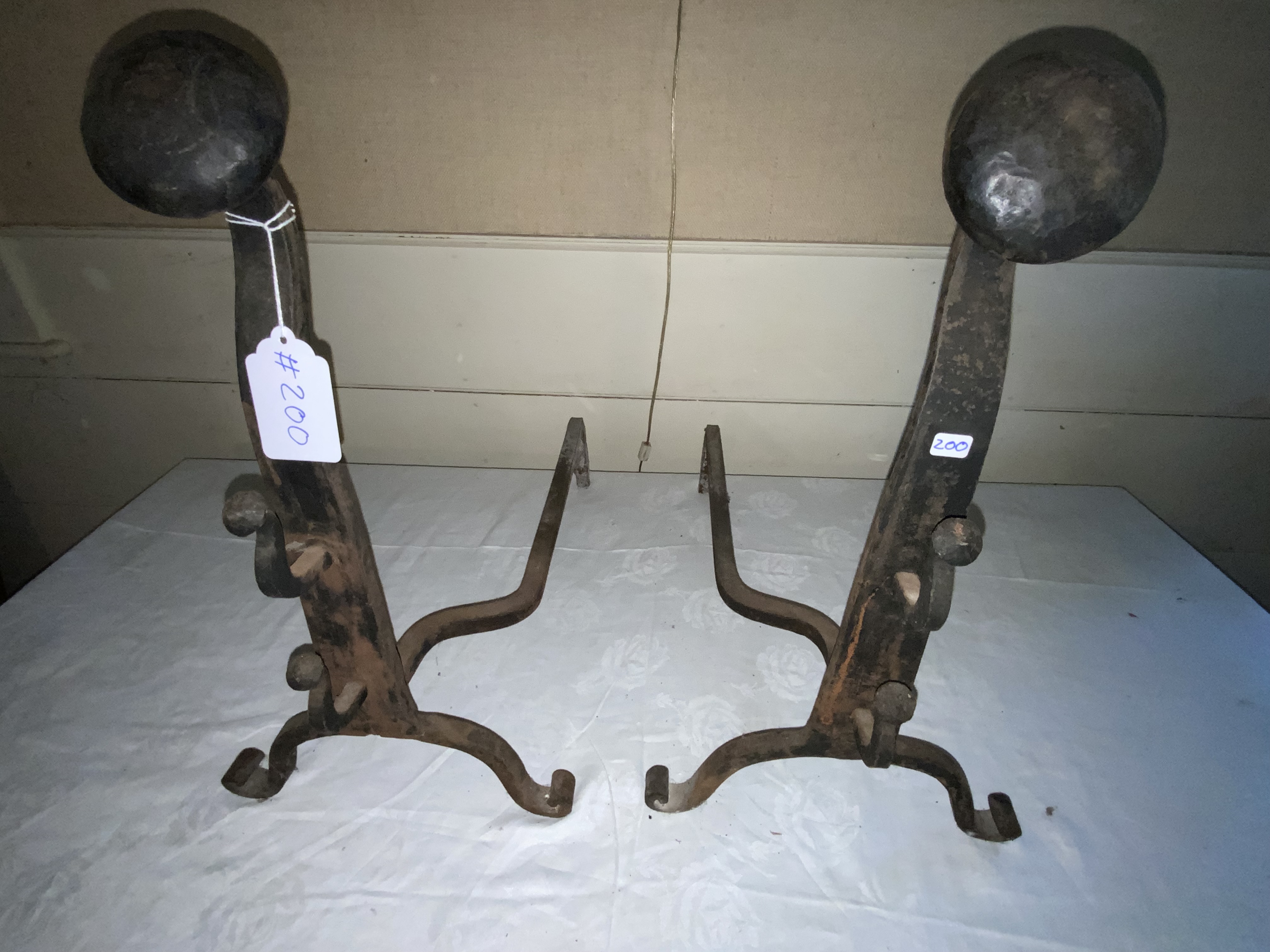 Wrought Andirons