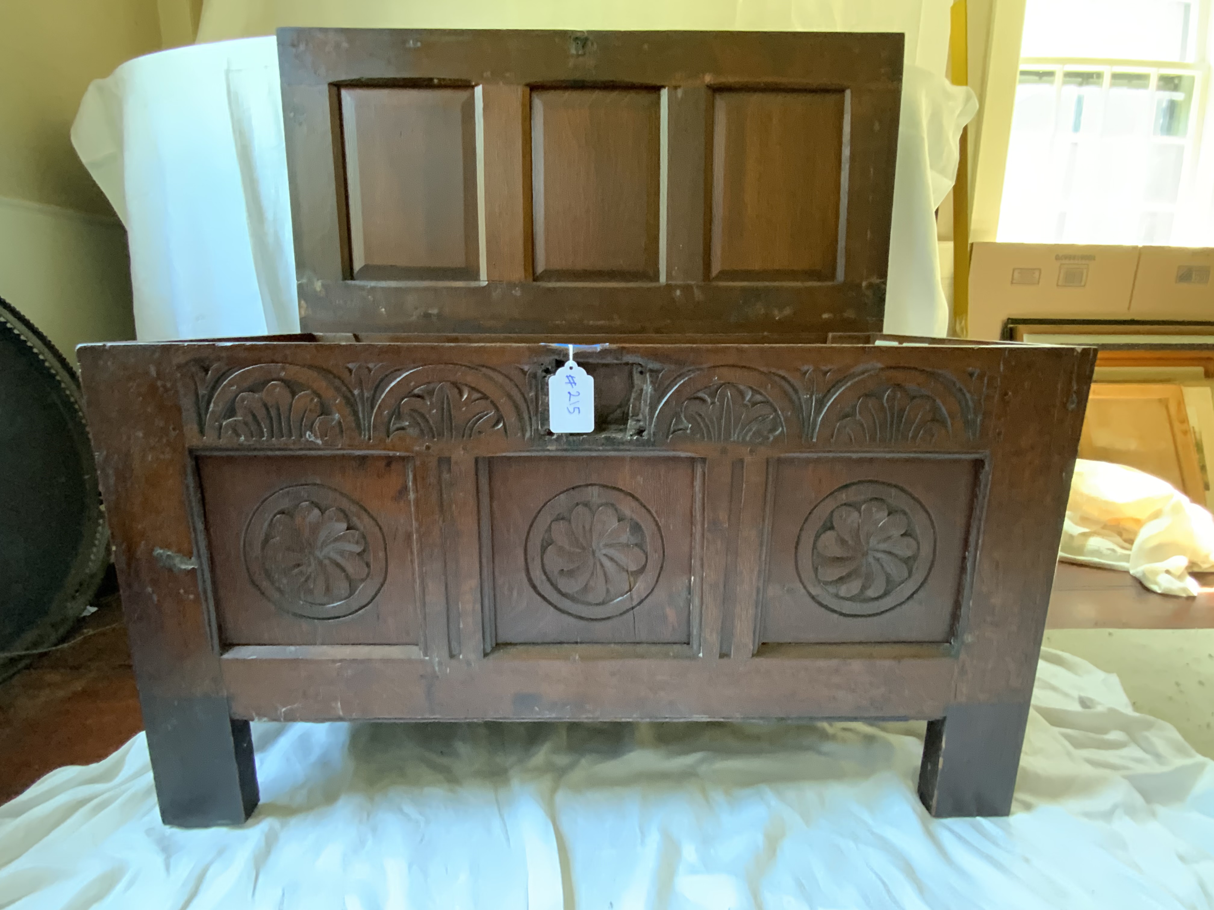European Oak Blanket Box