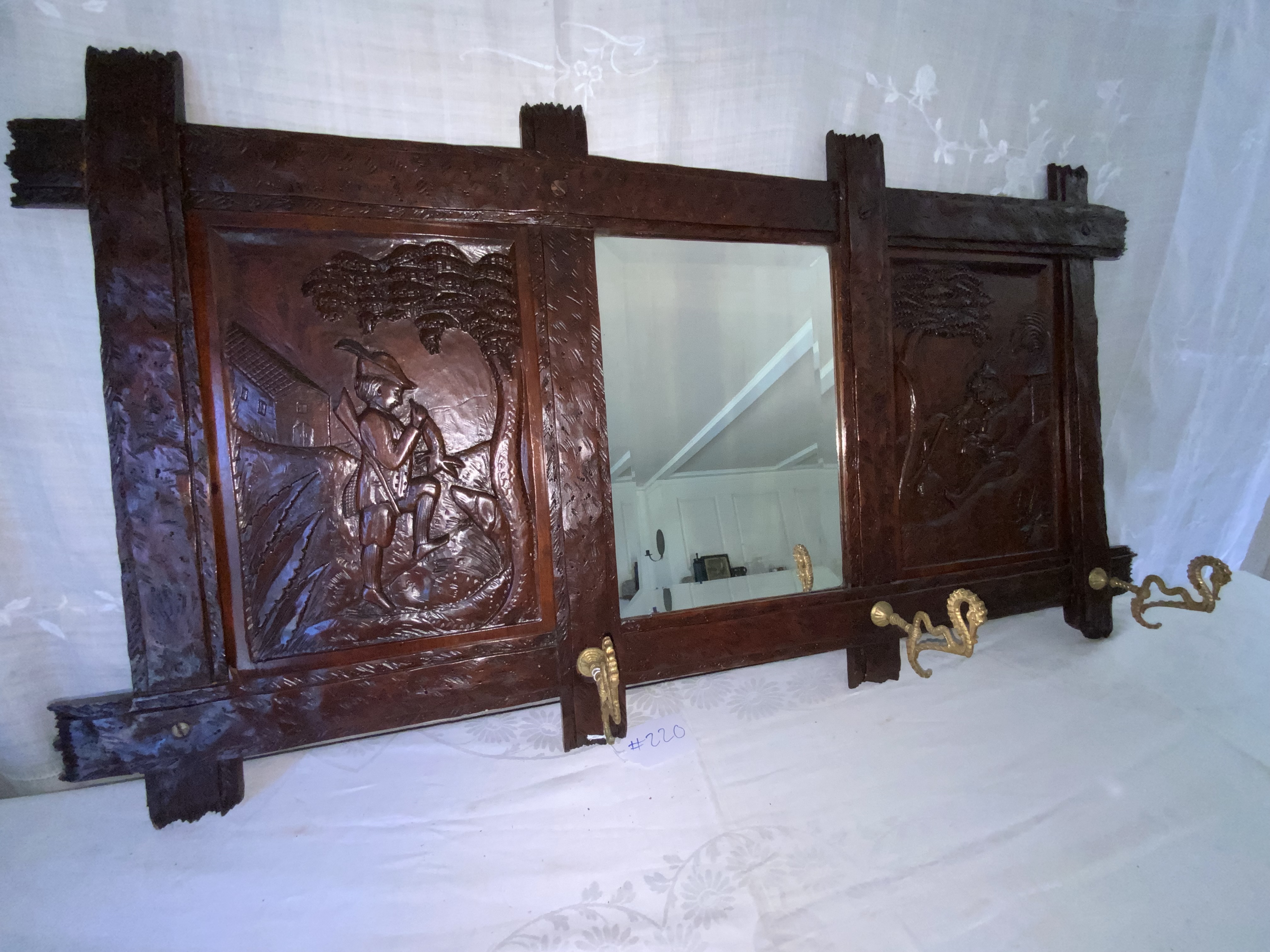 Hall Coat Hook Mirror
