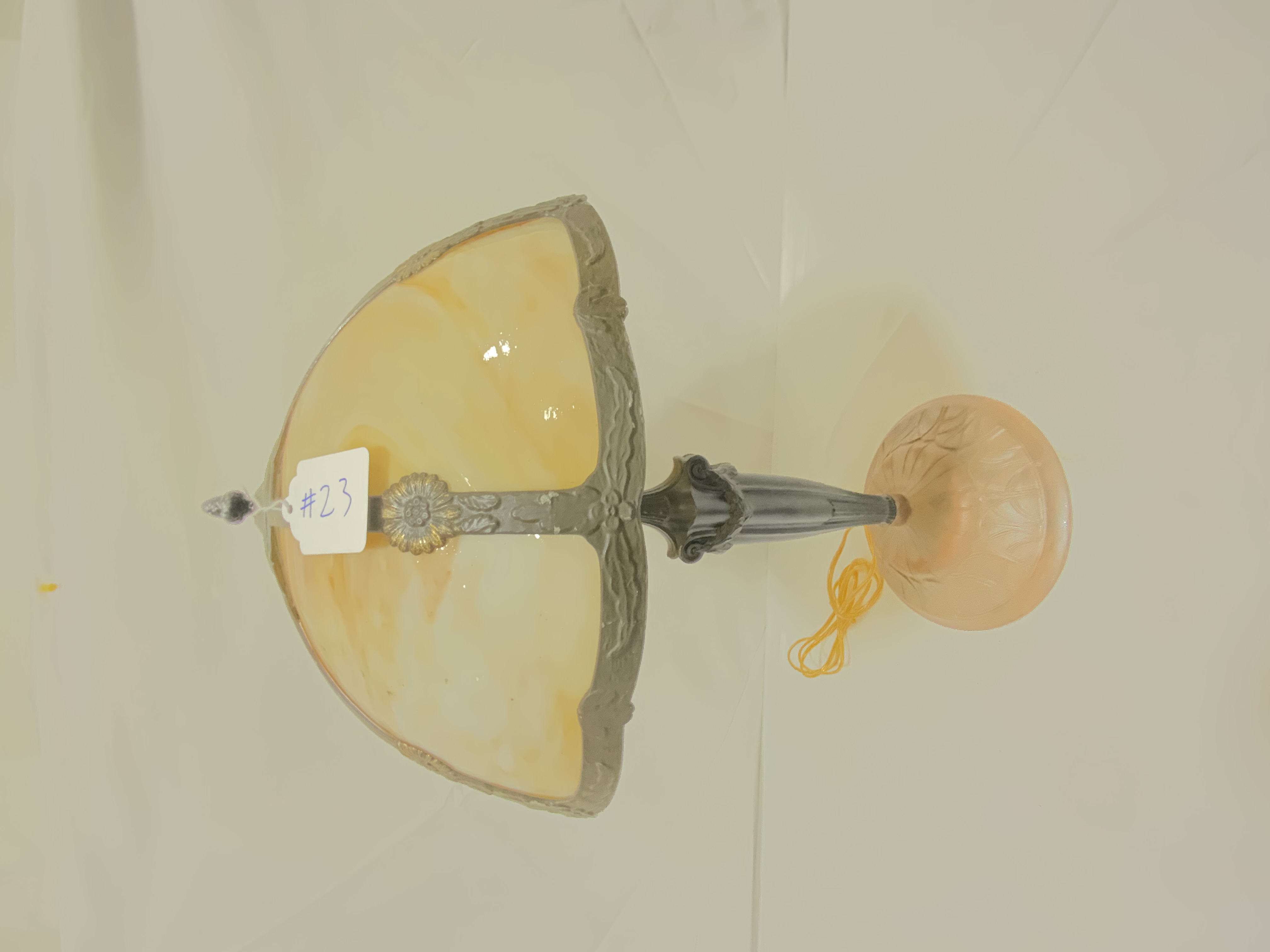 Slag Glass Lamp