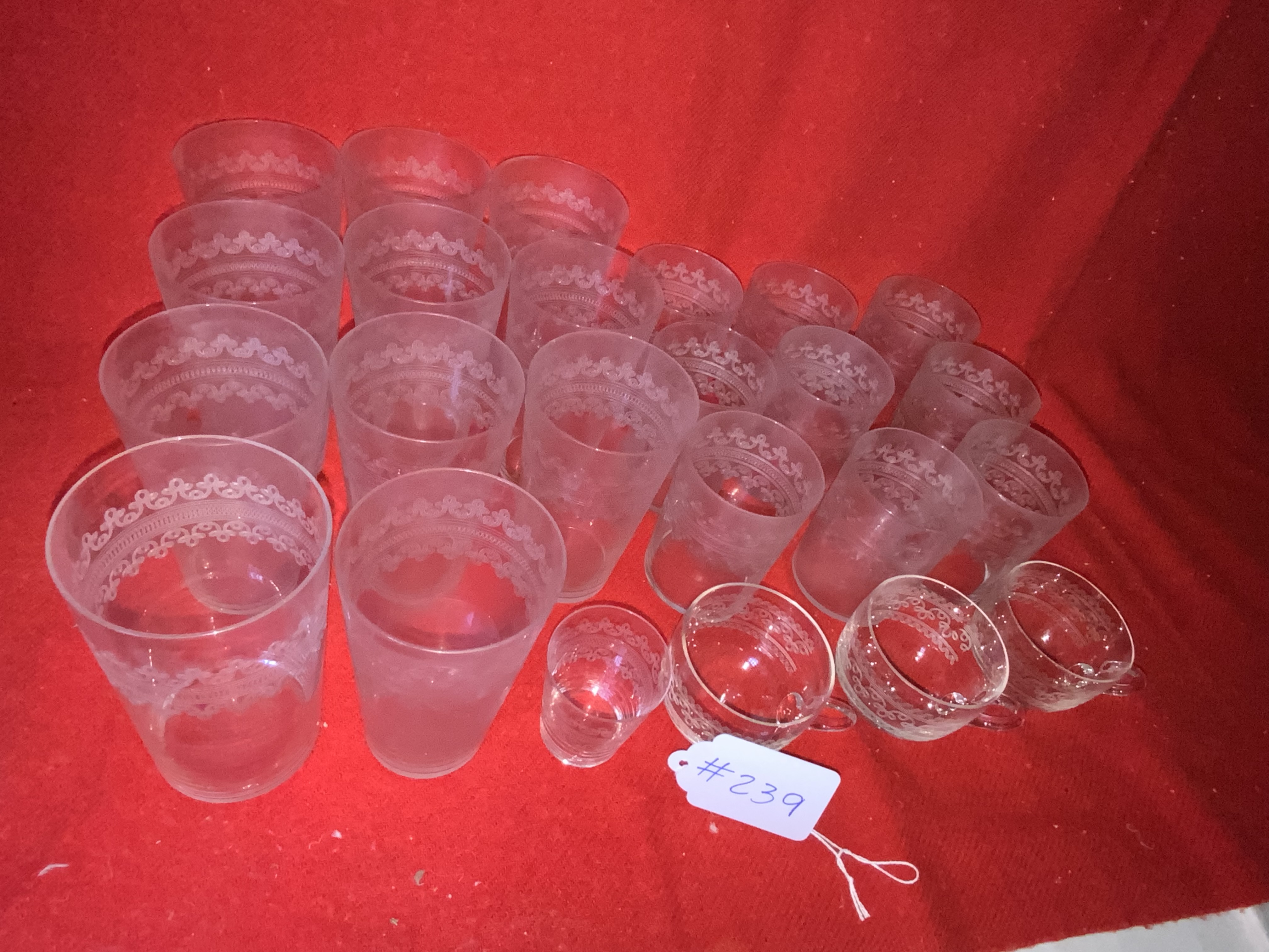 Etched/Wheel Cut Glasses