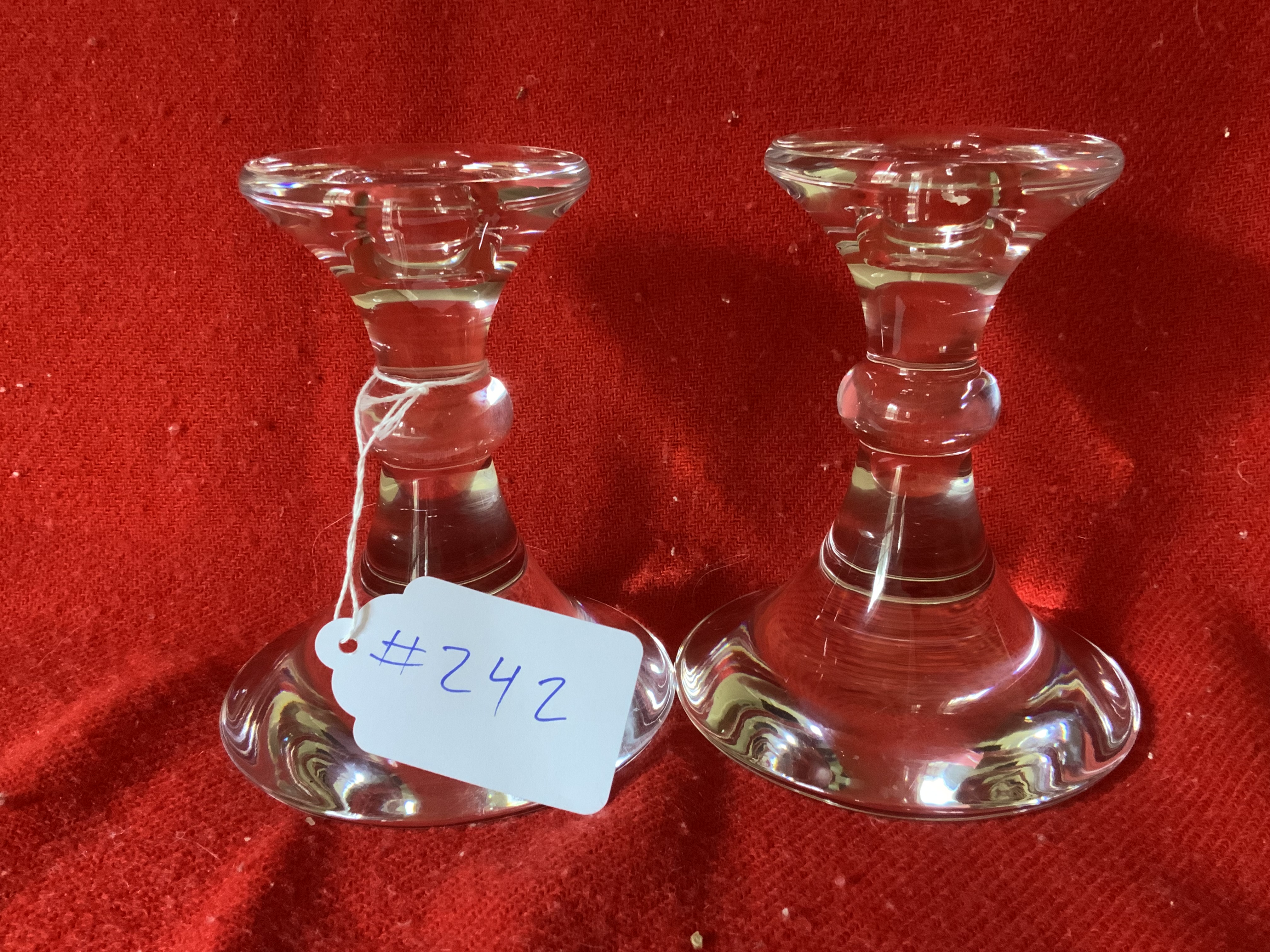 Val St. Lambert Candlesticks