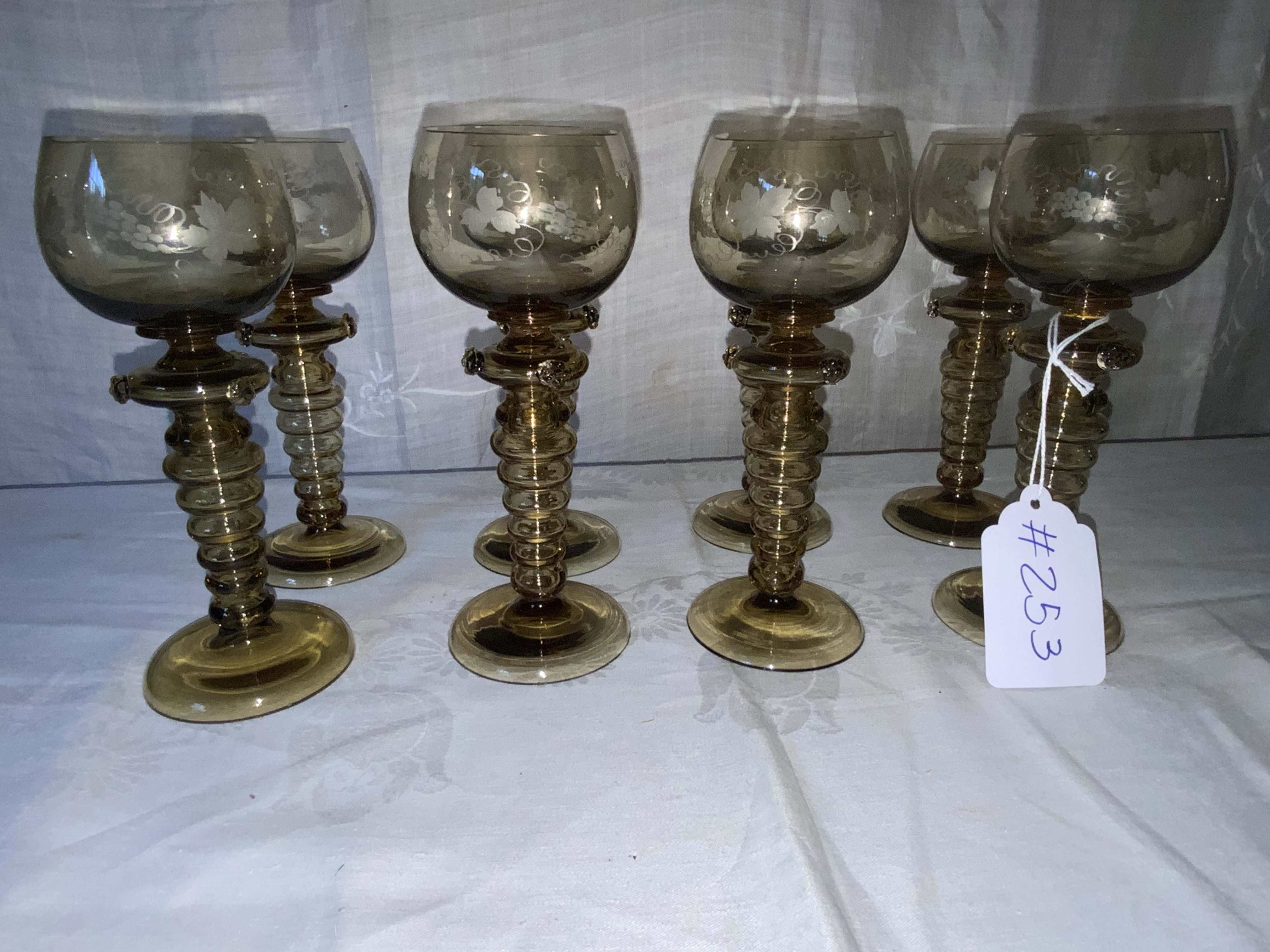 German Rhine Wine Goblets