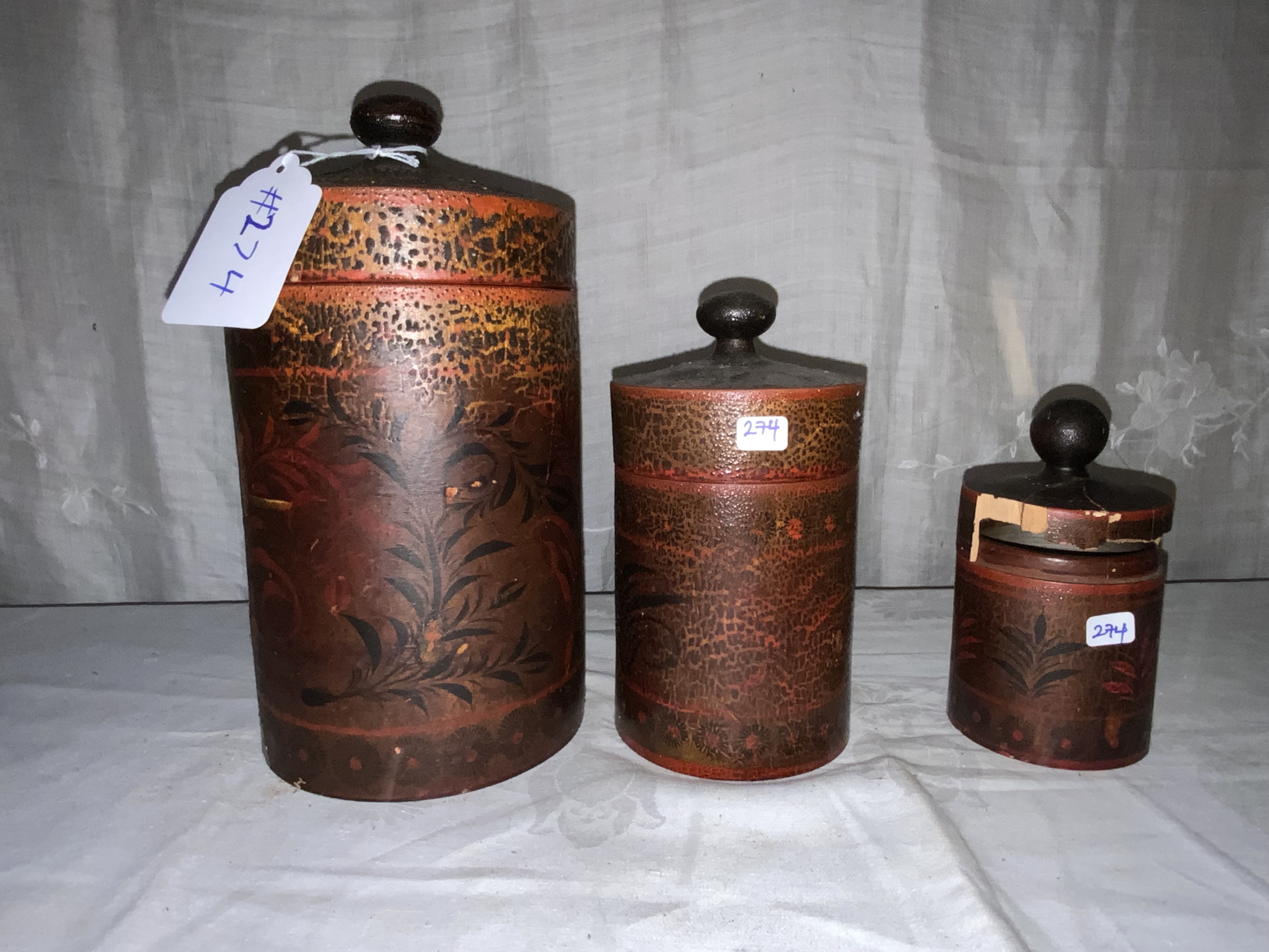 Wooden Treen Containers