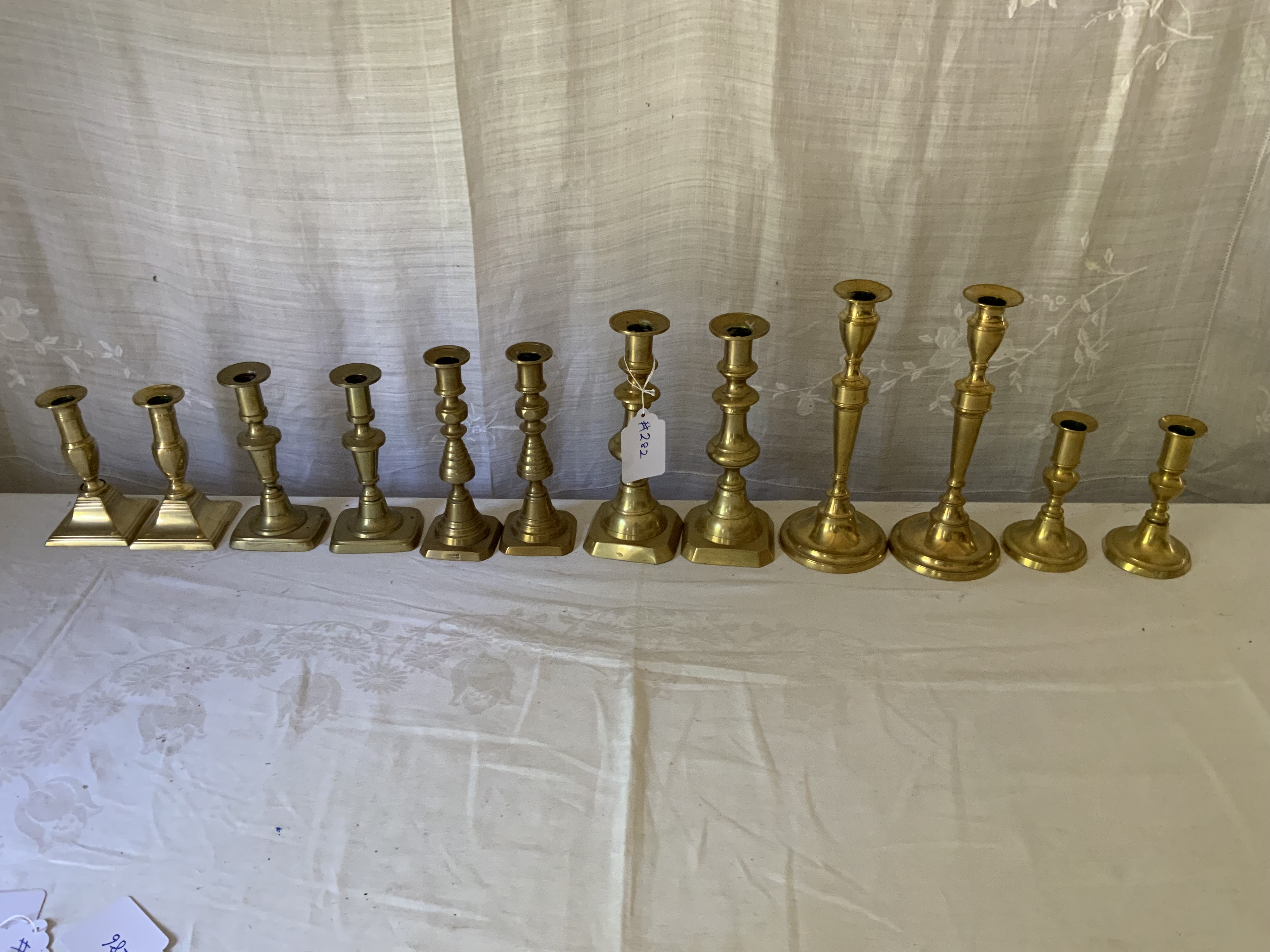 Push-Up Brass Candlesticks