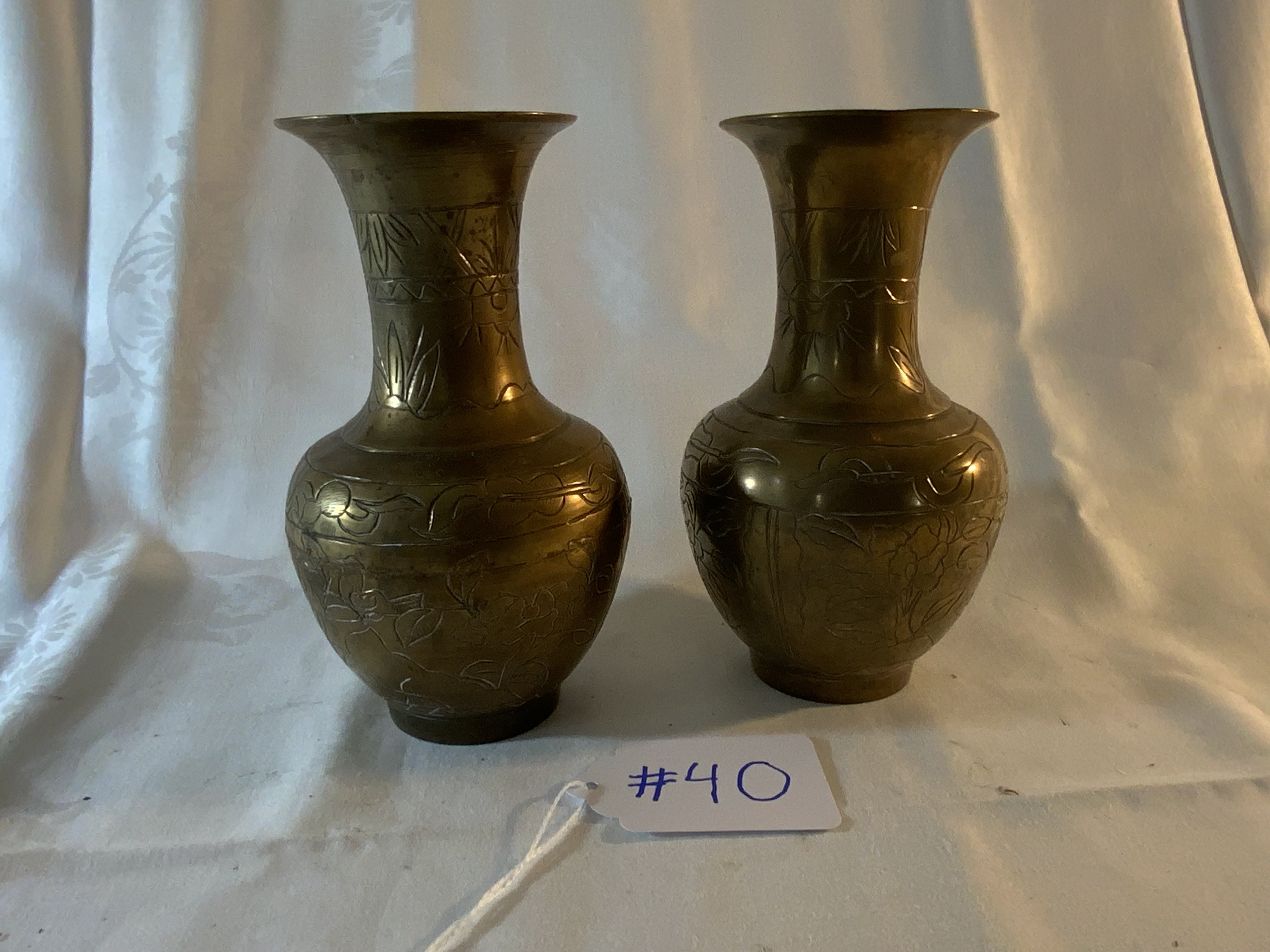 Oriental Brass Vases